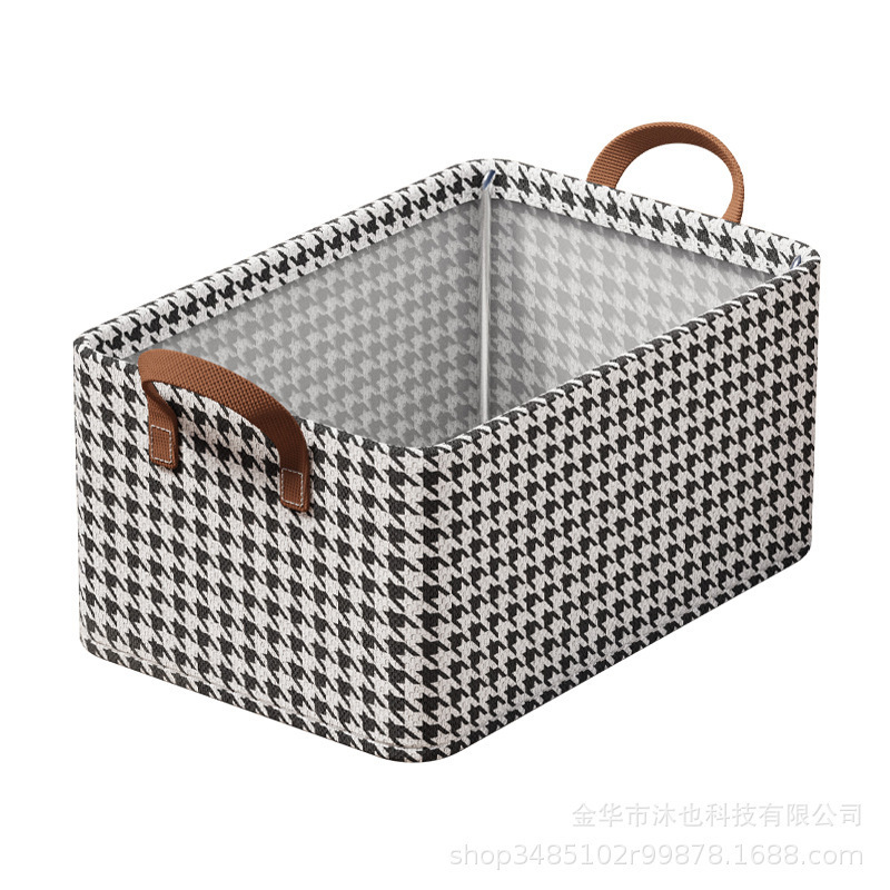 Clothes, trousers, underwear storage box, home wardrobe, clothing storage box, steel frame desktop, foldable storage basket Item Picture