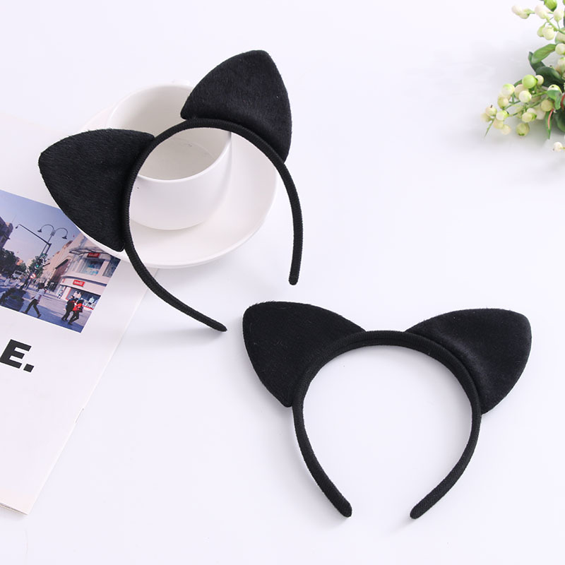 Factory direct supply of cat ear headbands, Korean version cartoon cute headwear for adults and children, masquerade ball performance supplies Specification drawing