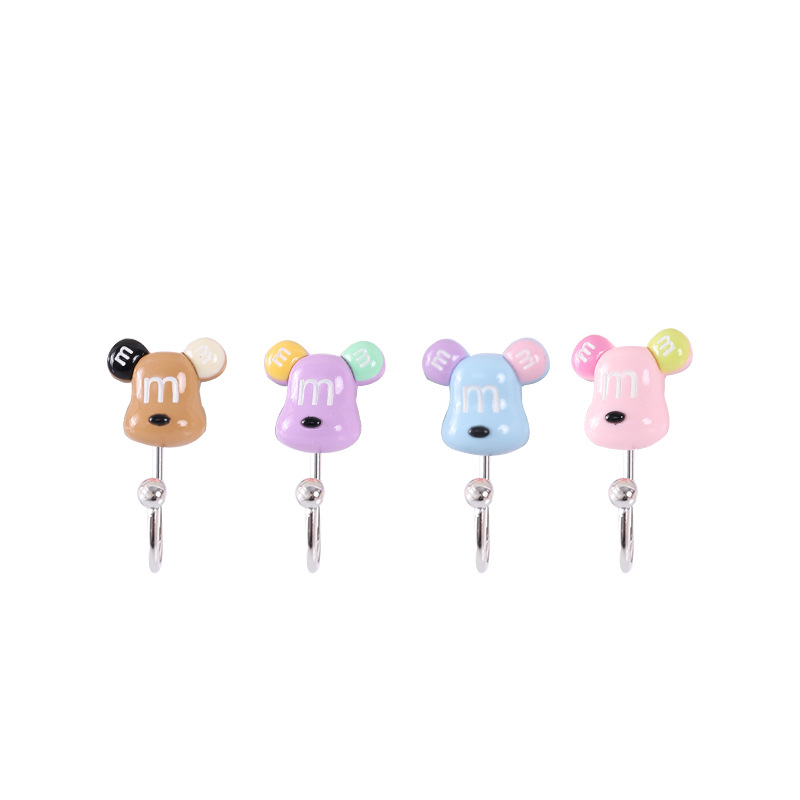 Creative fruit resin, cartoon, cute, strong adhesive, key, wall hanging, wall hanging, clothes hanger hook, traceless towel adhesive hook Item Picture