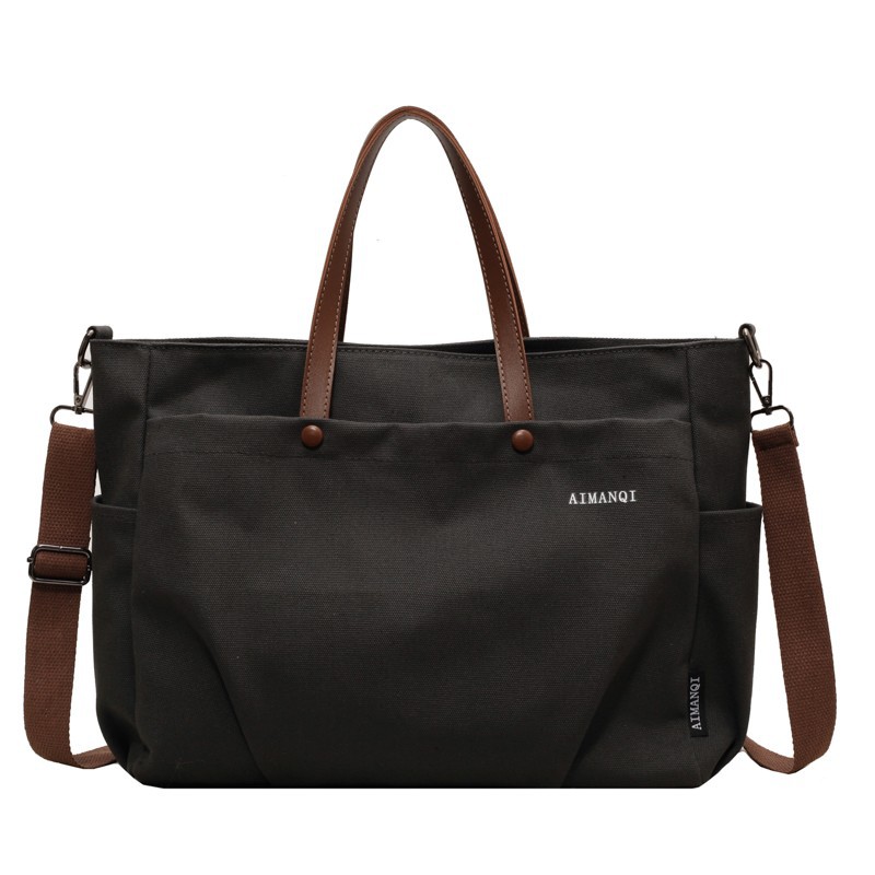 Nylon fabric bag, women's tote bag, large capacity, suitable for crossbody in spring and summer, 2025 new versatile single-shoulder hand-carry commuter bag Item Picture