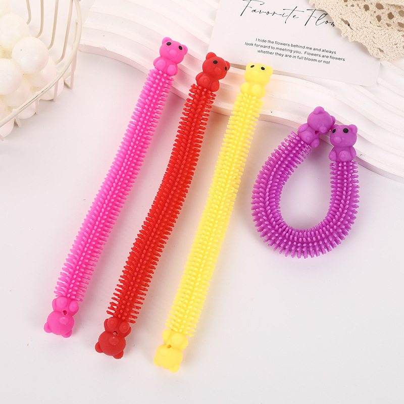 Cross-border Release Valentine's Day TPR Lala Le Stress-relieving Elastic Rope Soft Rubber Stretched Noodles Children's Toy Gift Batch details Picture