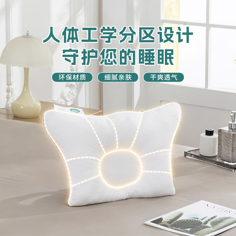 跨境绒布防偏头婴儿固定枕头0-3岁儿童头枕四季通用透气定型枕头