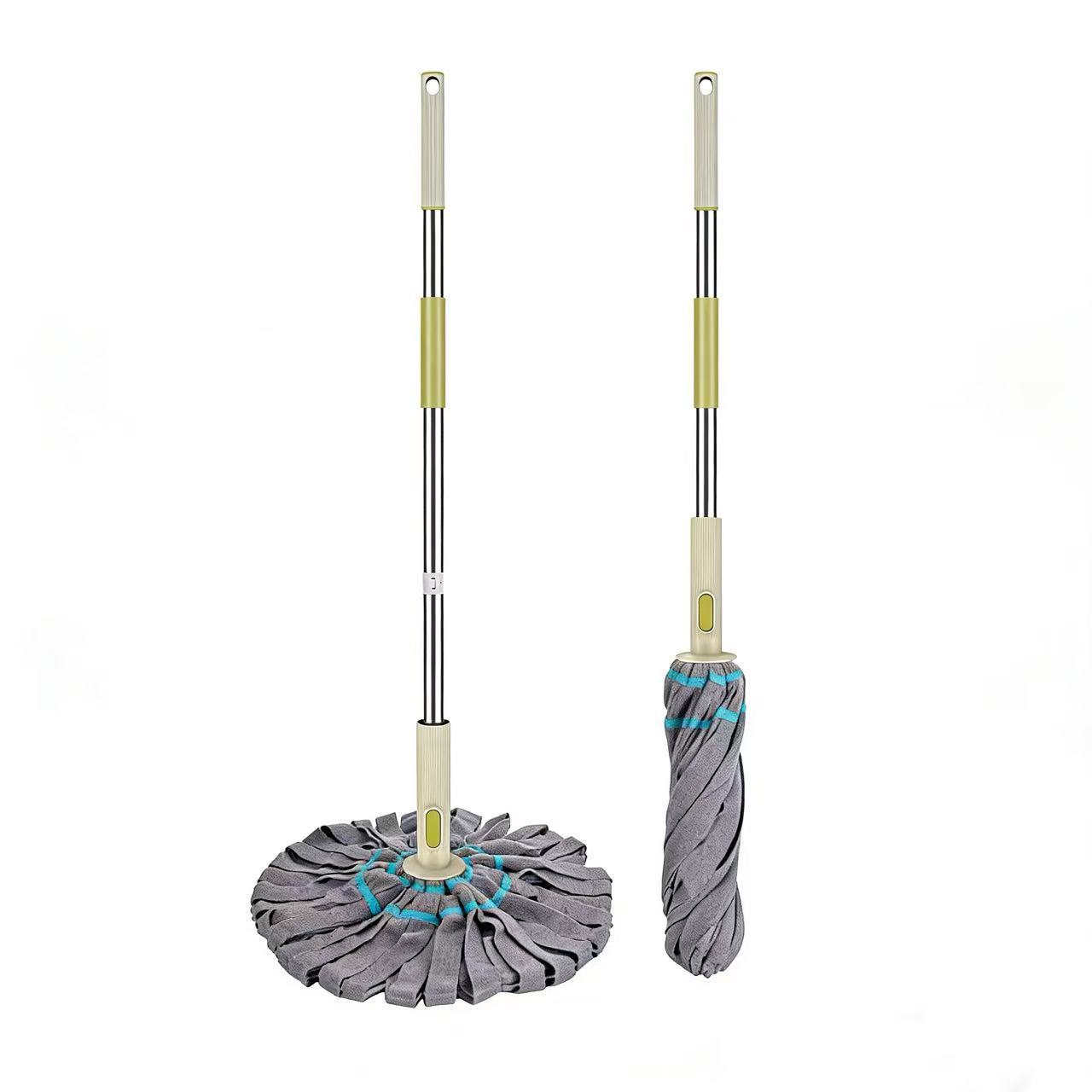 Hand-free, self-wring water mop, rotating cotton head, household imitation mopping cloth, lazy mopping wonder, water-absorbing mop Item Picture