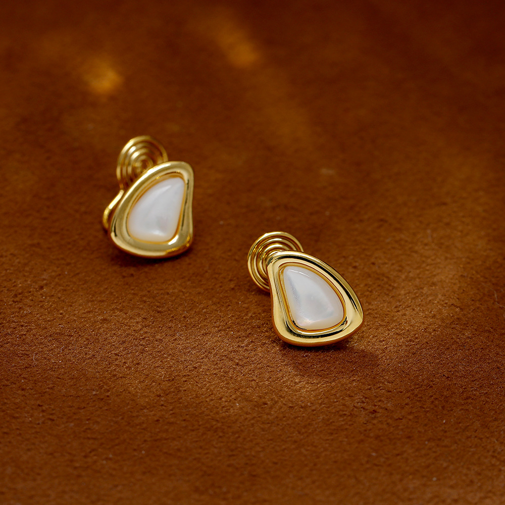 Hyacinth sin orejón mosquito clip de bobina opal gota pendiente nicho sentido de diseño delicado temperamento de moda versátil orejón