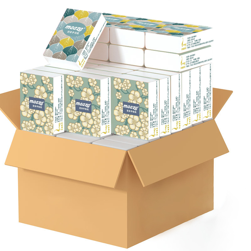 Mini handkerchief tissue printed small package, 3 layers, 5 tissues, wholesale facial tissues, portable promotional e-commerce gift tissues Item Picture