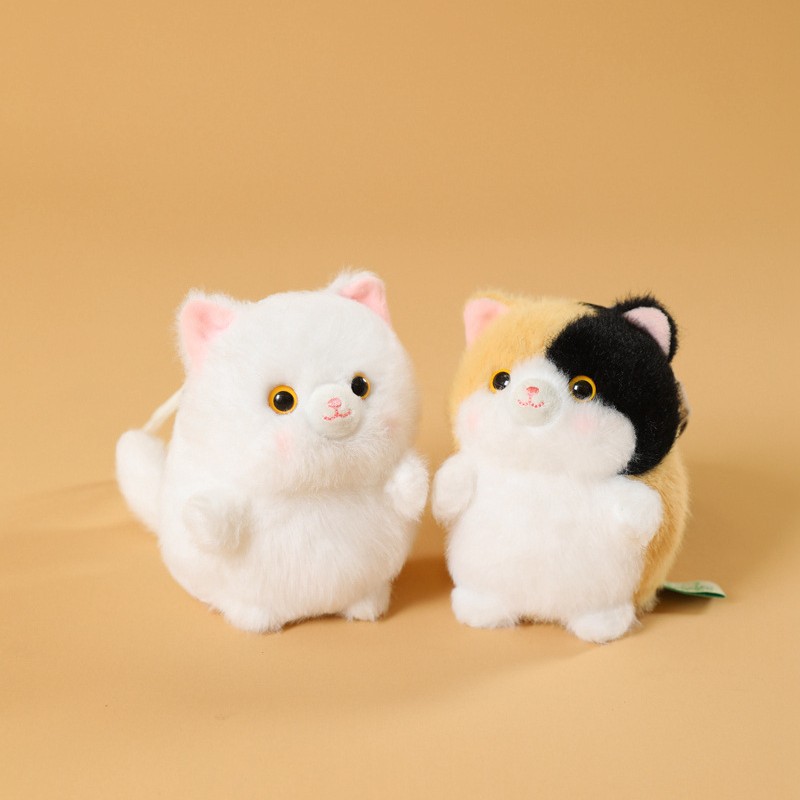 Stress-relieving Cat Tuantuan series pendant dolls, simulated cat figurines, plush children's toys, keychains wholesale Item Picture