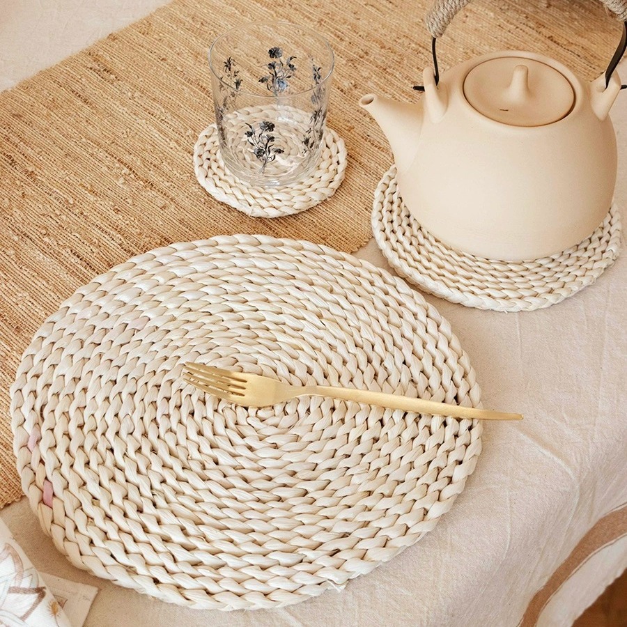 编织餐垫餐垫杯垫杯盖杯套隔热垫pvc创意隔热垫