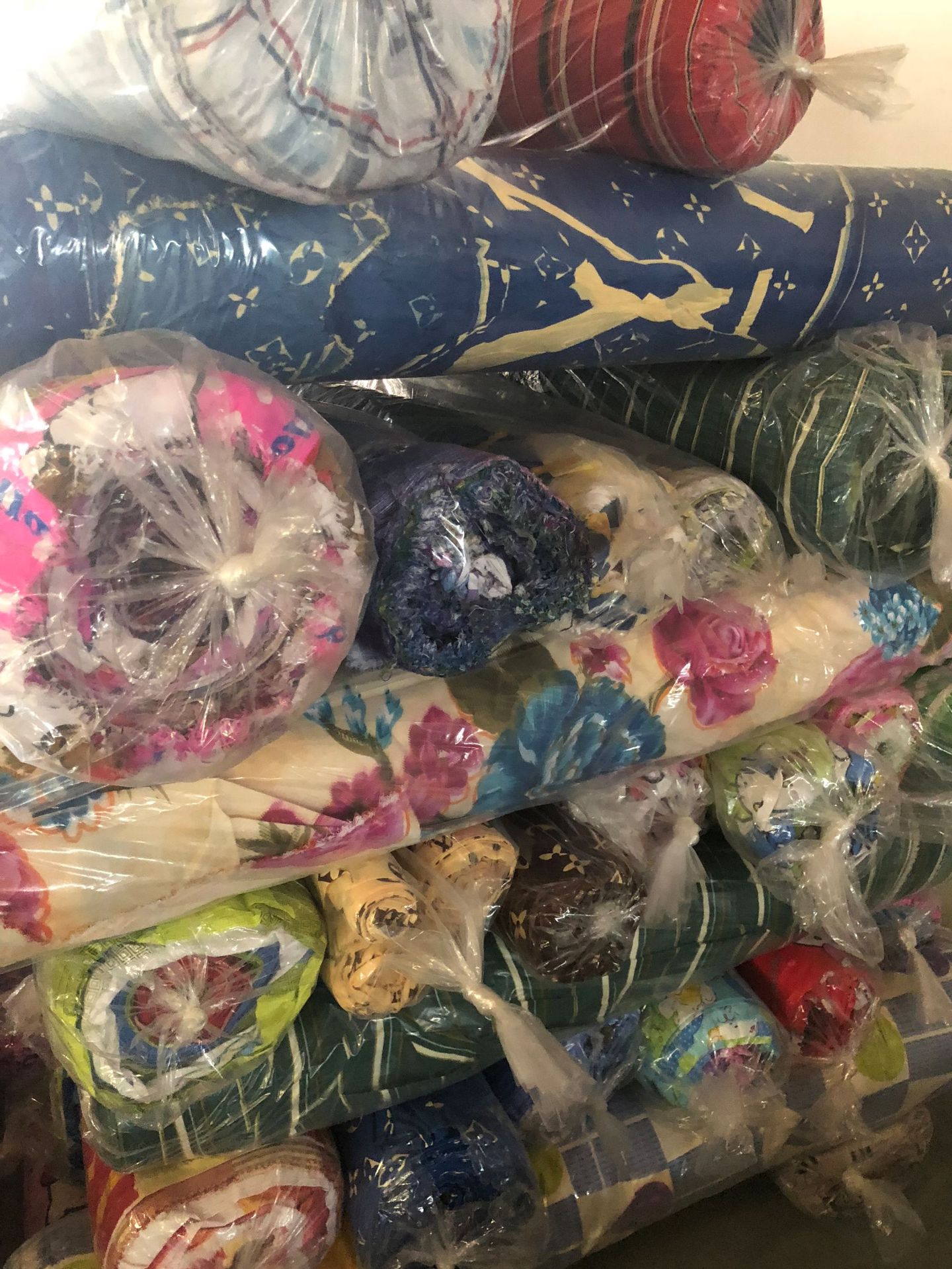 记忆布印花面料/布料/非洲/碎花布/纯棉碎花布产品图