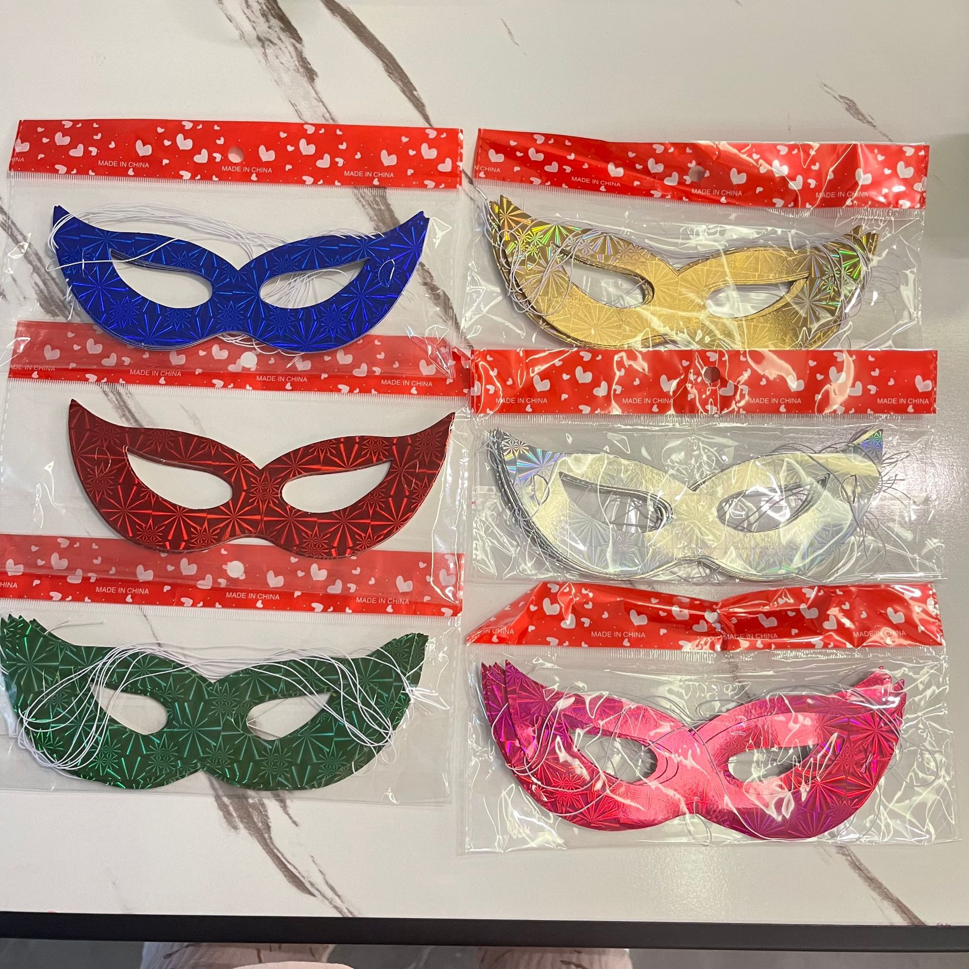 Dance party masks, Halloween single-layer paper eye masks, birthday and festival celebration supplies, party makeup, dance party masks