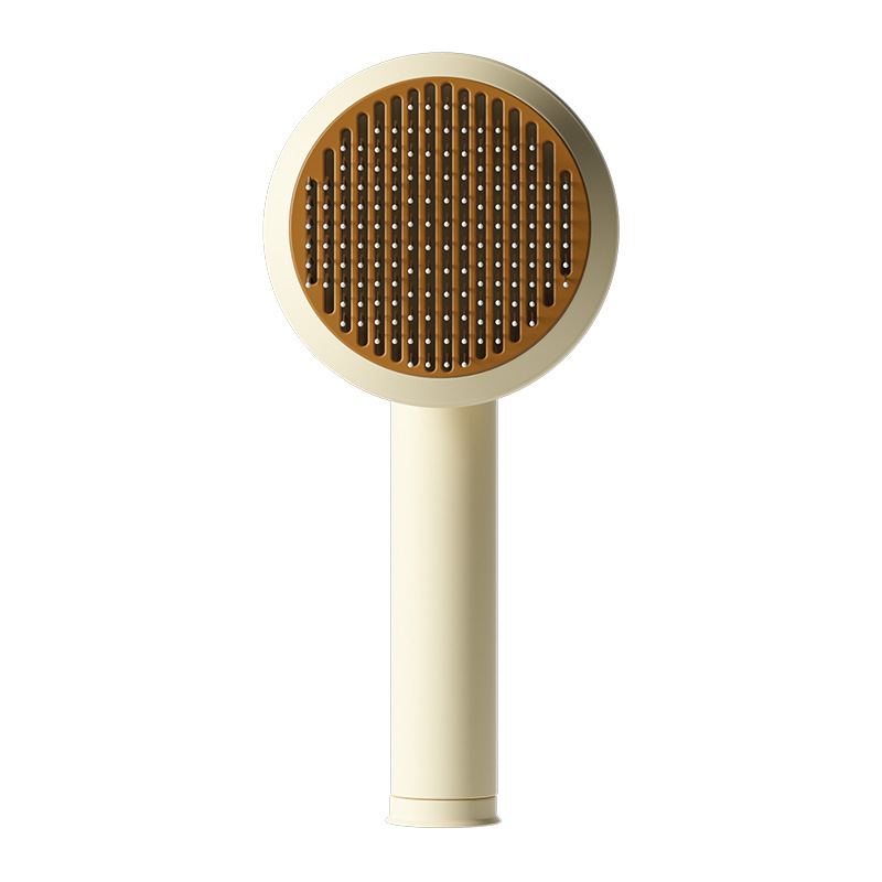Pet cat comb, stainless steel needle, massage and cleaning needle comb, dog hair removal device, two-in-one clothes bristle brush Item Picture