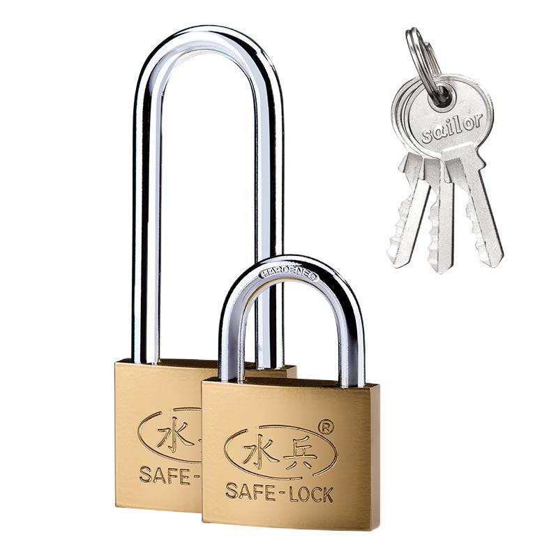 Sailor brand iron lock, small copper lock, lock head, household imitation copper padlock, single opening lock, full opening [Cross-border white Label] Item Picture