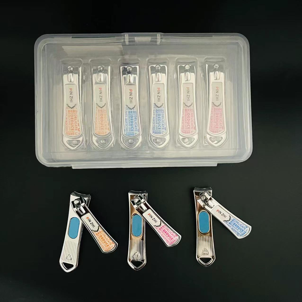 A628-3 nail clippers for both men and women, new style of flat-mouth household nail clippers, wholesale from 2-yuan store at street stalls details Picture