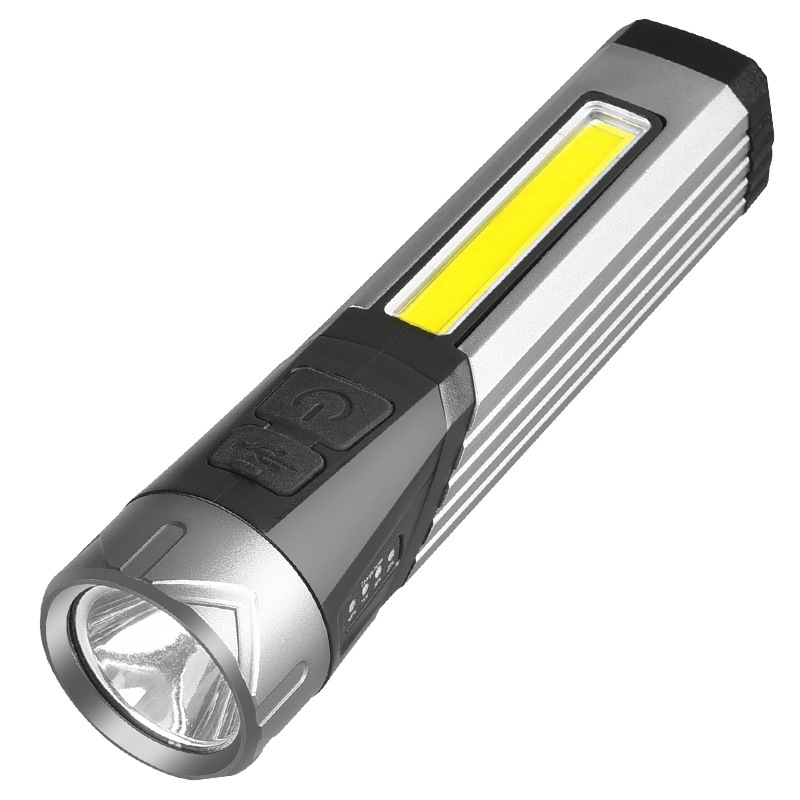 Cross-border outdoor handheld high-intensity flashlight, 90° rotating and folding led maintenance light, flashlight work light, emergency Item Picture