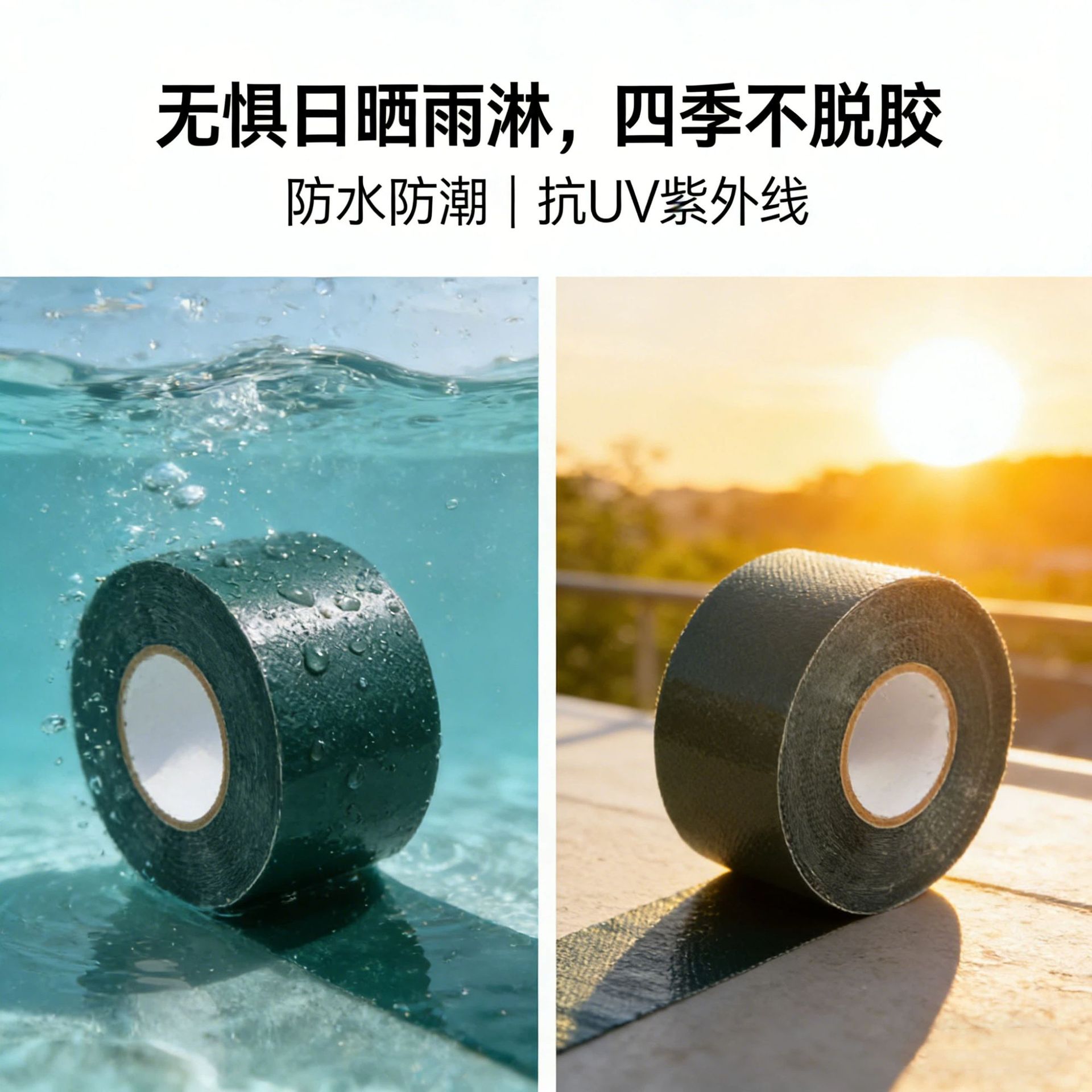 Cross-border artificial turf tape, strong and high-adhesion outdoor turf joint simulation artificial turf, single-sided and double-sided tape assembly Specification image
