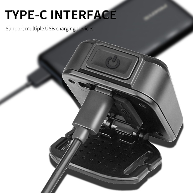 The new cross-border COB small adjustable lightweight headlamp with three light sources for outdoor lighting and charging is waterproof details Picture