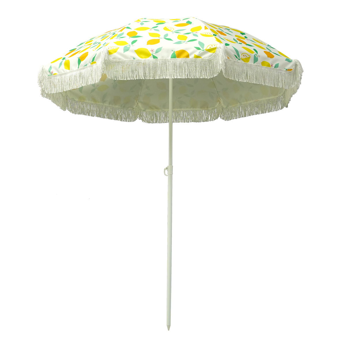 跨境遮阳大伞沙滩海滩伞摆摊伞庭院花园伞太阳流苏户外广告伞定制白底实物图