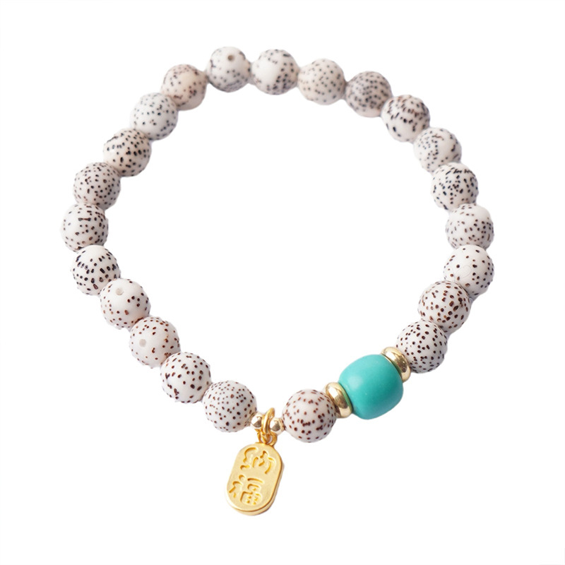 Natural star and moon bead wealth-attracting bracelet with beaded beads, ancient-style fashionable hand ornaments for both men and women, cultural and artistic bracelet accessories Item Picture