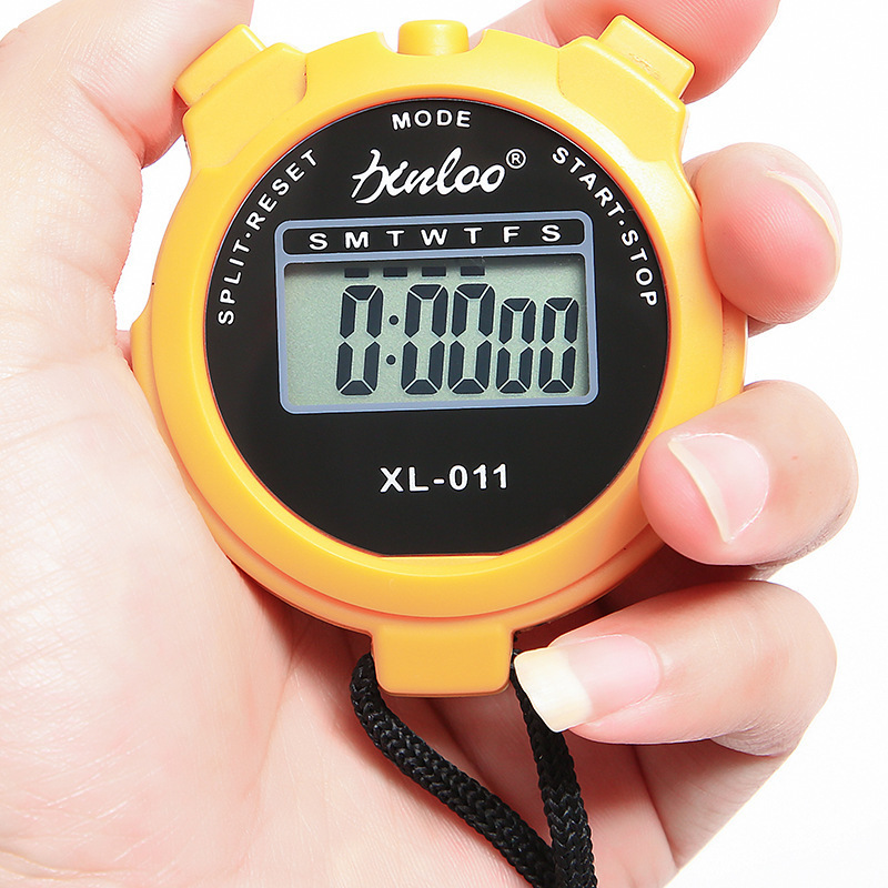 Electronic stopwatch, large screen digital timer, student, running coach, referee, fitness stop, date and time 011 Specification image