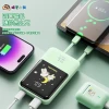 The Crayon Shin-chan comes with a dual-wire power bank that is fast charging and has a large capacity of 10,000 mah, making it a compact and portable power bank Application Scenario