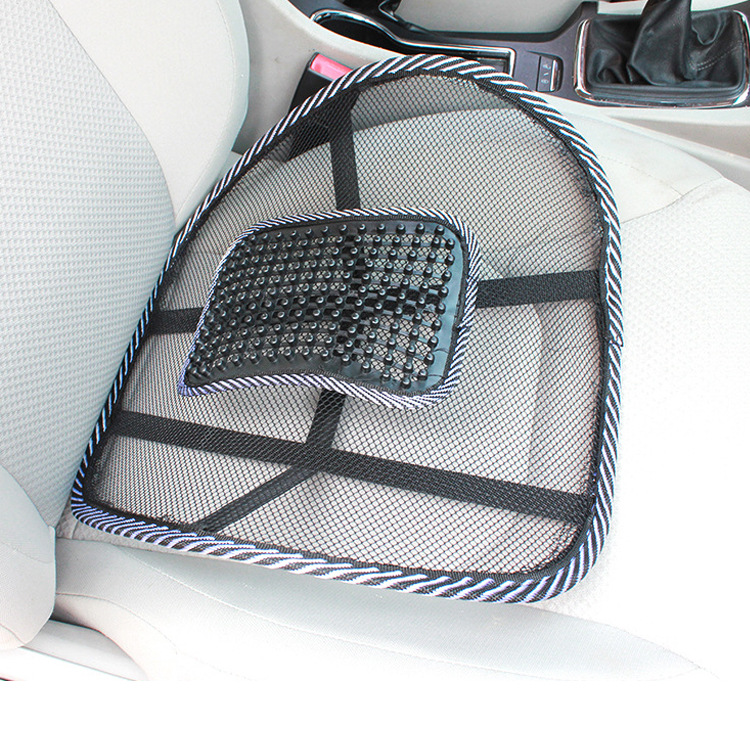Car cushion, car massage nail lumbar support, dual-purpose ice silk lumbar support for home and car, 40*40CM, automotive interior products Specification drawing