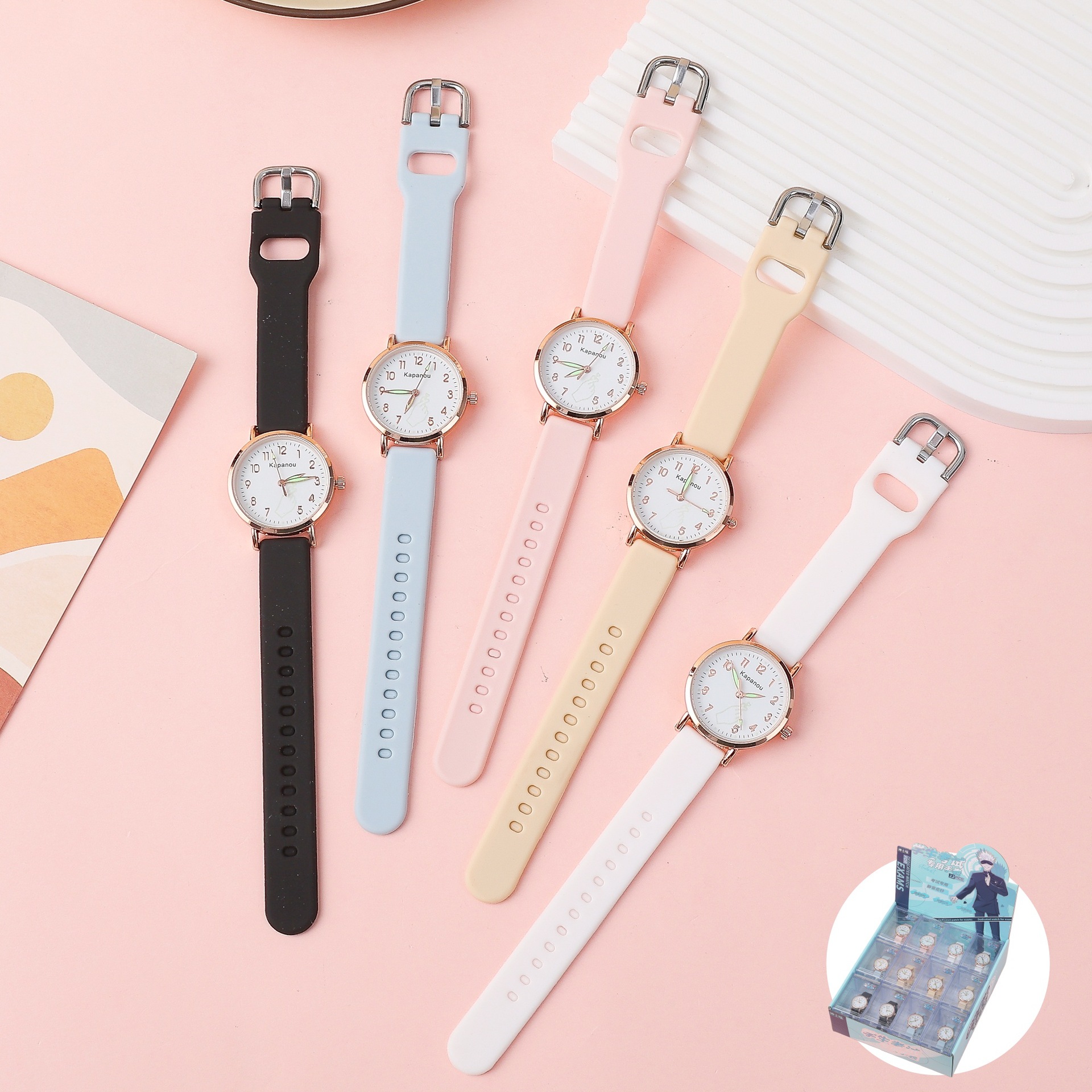 创意手表石英表考试中小学生小众简约气质高级感轻奢休闲石英表