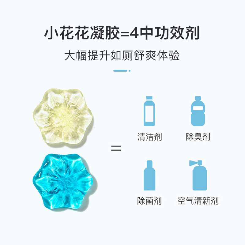 Toilet Flower Fragrance Toilet Deodorizing Aromatherapy Gel 12 flowers Toilet Cleaner and Bathroom Air Freshener Application Scenario