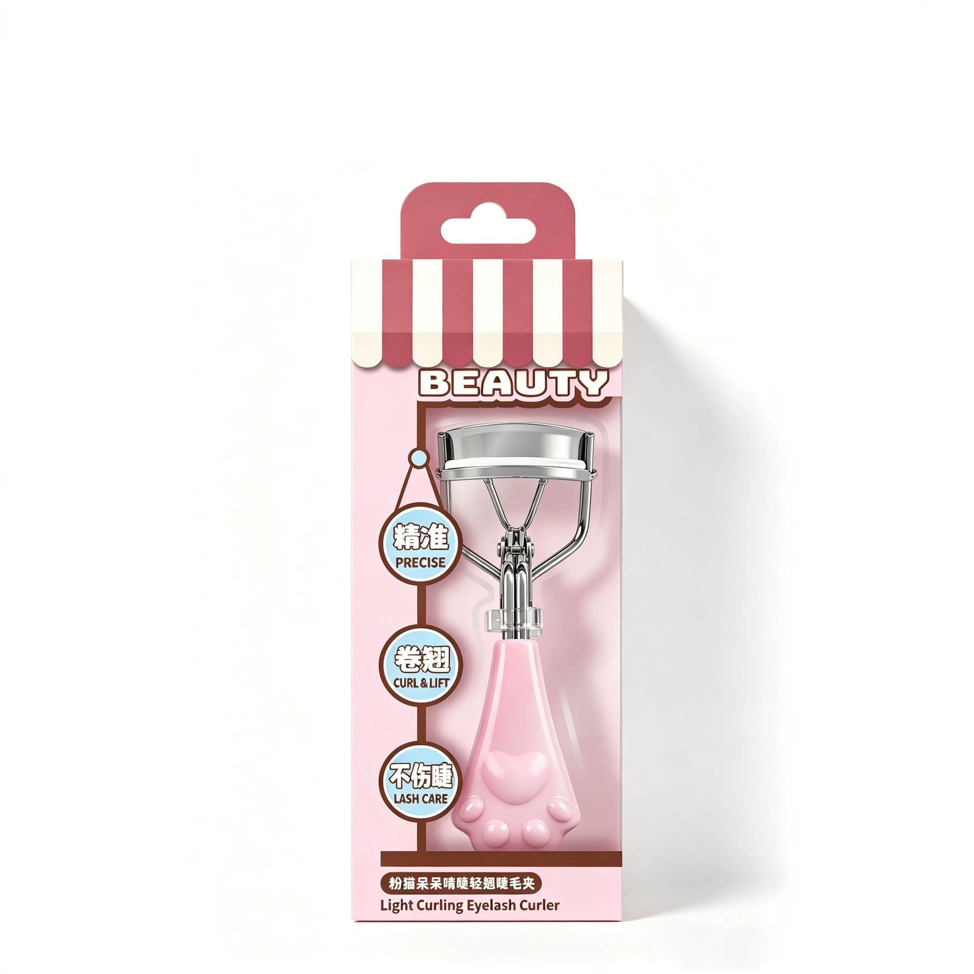 Portable mini eyelash curler, local eyelash curling and shaping device, false eyelash assistant, good beauty tools wholesale Item Picture
