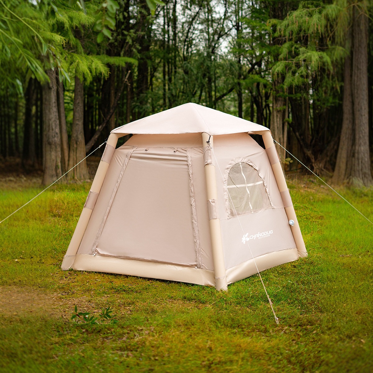 Fully automatic inflatable tent for 3-5 people outdoor camping, thickened rainproof portable camping equipment inflatable tent Specification image