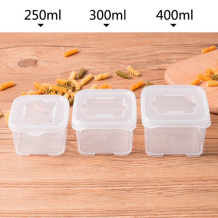 Hotel, kindergarten, school cafeteria, food sample box, small fresh-keeping box, mini plastic box, transparent plastic box details Picture