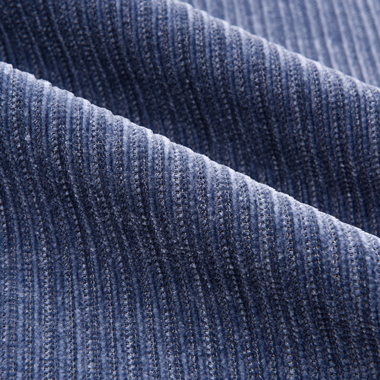 Autumn and winter in-stock Chenille chopstick strips 280g European cotton fleece stretch wide-leg pants, casual wear, double-sided fleece fabric Specification image