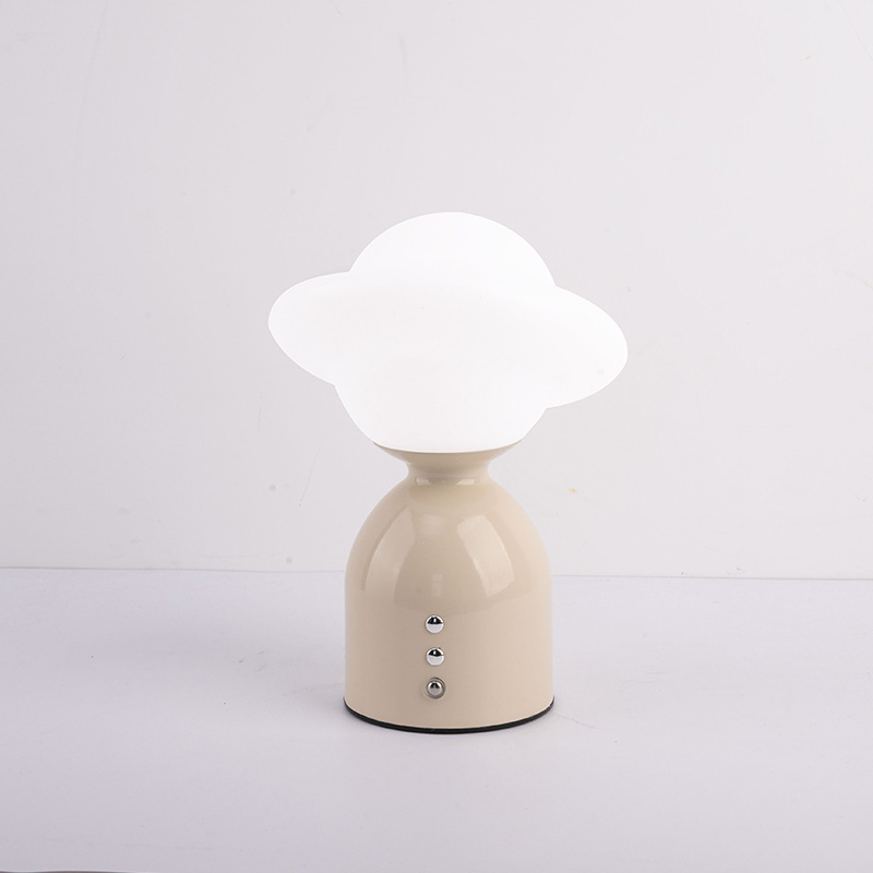Cross-border simple and modern bedroom and study night light, creative decorative table lamp, ambient light, touch dimming and charging table lamp Item Picture