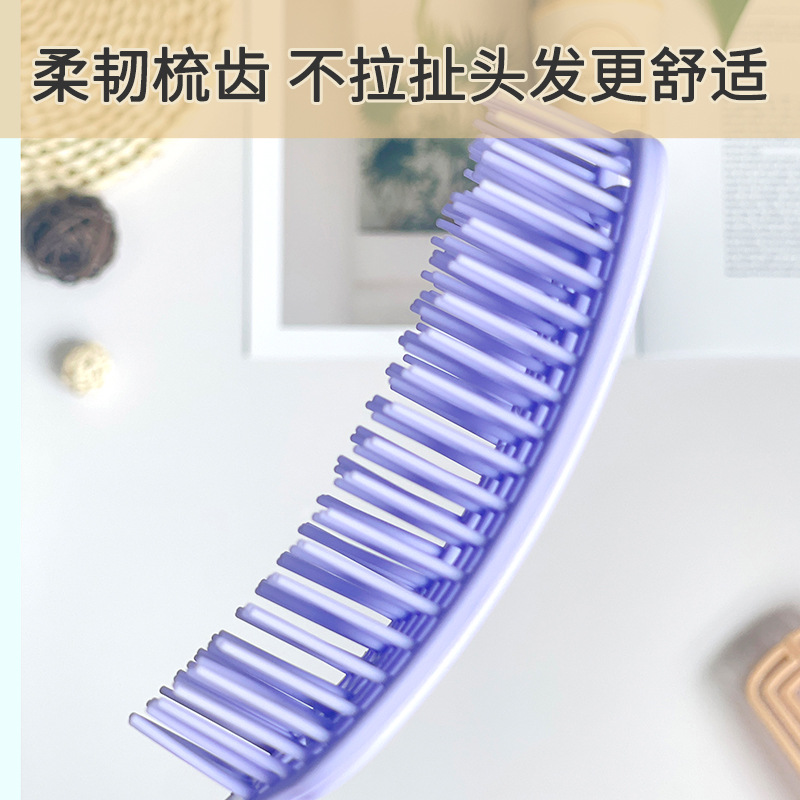 梳子/梳子美发梳/牛角梳/头梳/雕花木梳细节图