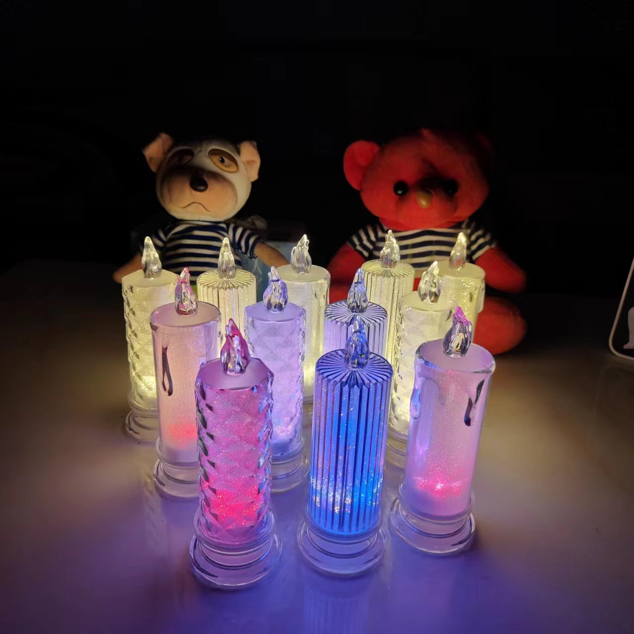 Cross-border LED electronic candles, creative wedding, birthday, wedding venue decoration props, Christmas and Halloween candles Item Picture