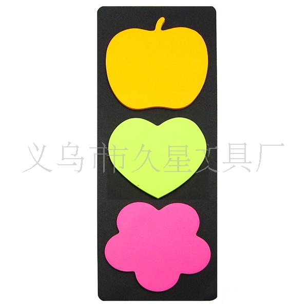 地摊夜市热销小产品黑底卡组合便利贴可爱造型学生贴纸手账文具