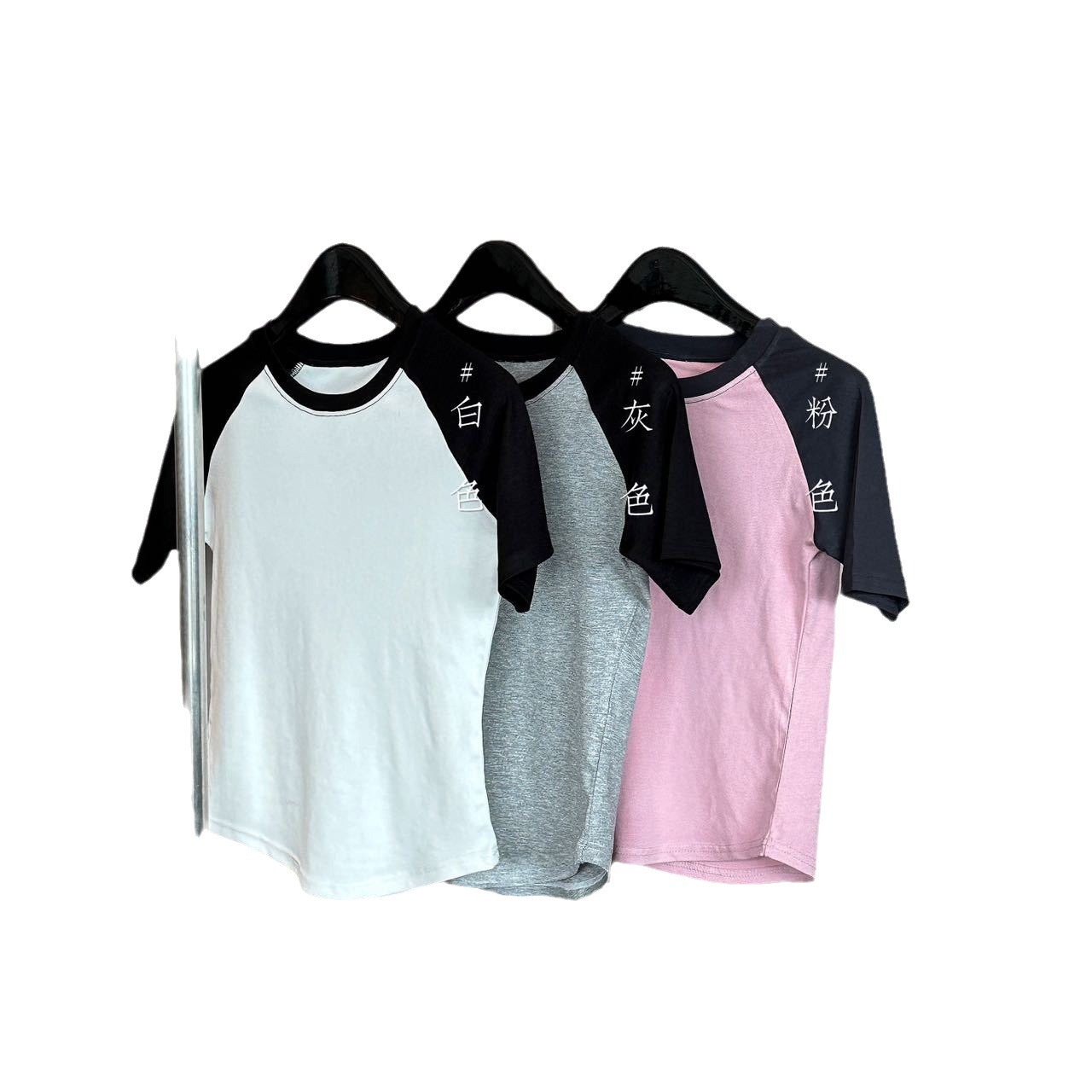 This is a new retro off-the-shoulder short-sleeved T-shirt for women in summer 2024. It is a fashionable round-neck base layer and a breathable casual outerwear Item Picture