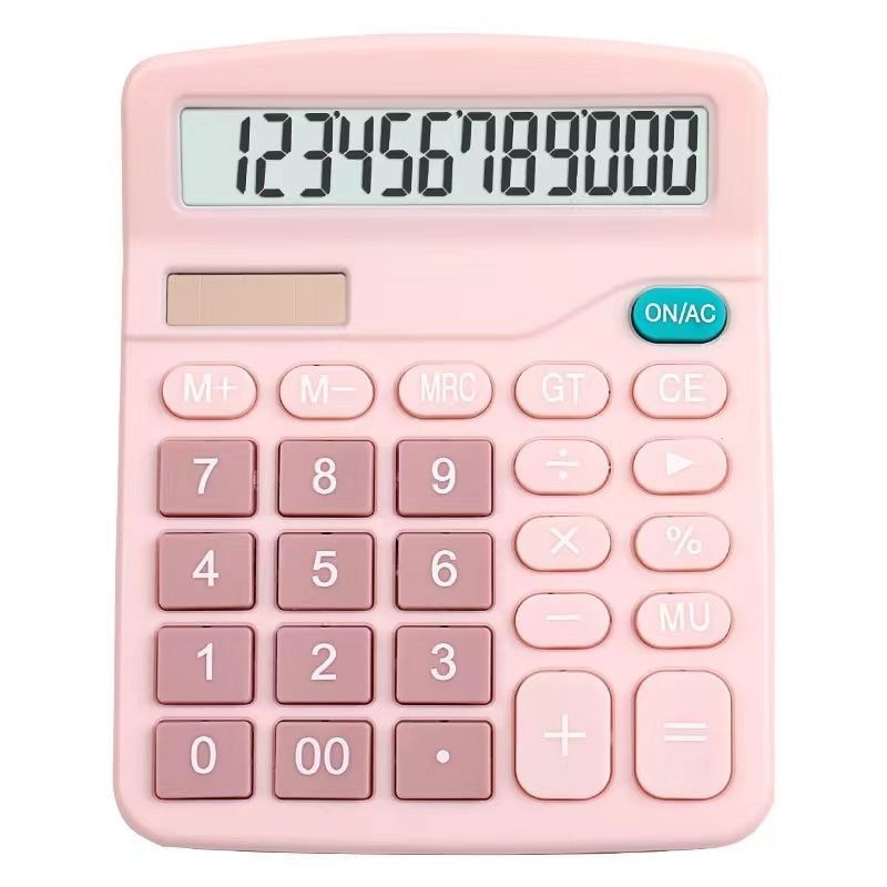 12-digit true solar calculator, financial accounting office color computer, large screen dual power supply calculator Item Picture