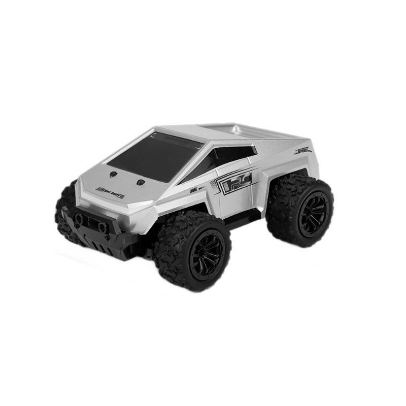 跨境2.4G高速越野车遥控车玩具车皮卡大脚车高低速带灯光手机控制白底实物图