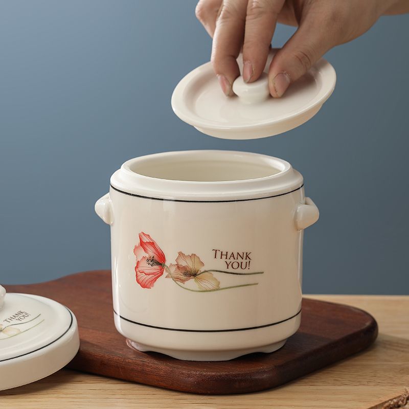 Large-capacity dedicated single-person soup pot with lid, double-ear household soup pot, double-lid kitchen commercial soup pot Specification image