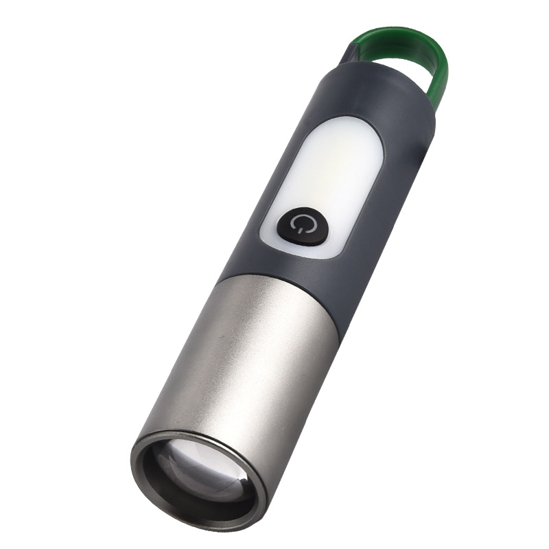 2023 Cross-border New aluminum alloy high-power P50 telescopic Zoom Strong flashlight USB charging Outdoor Camping lamp