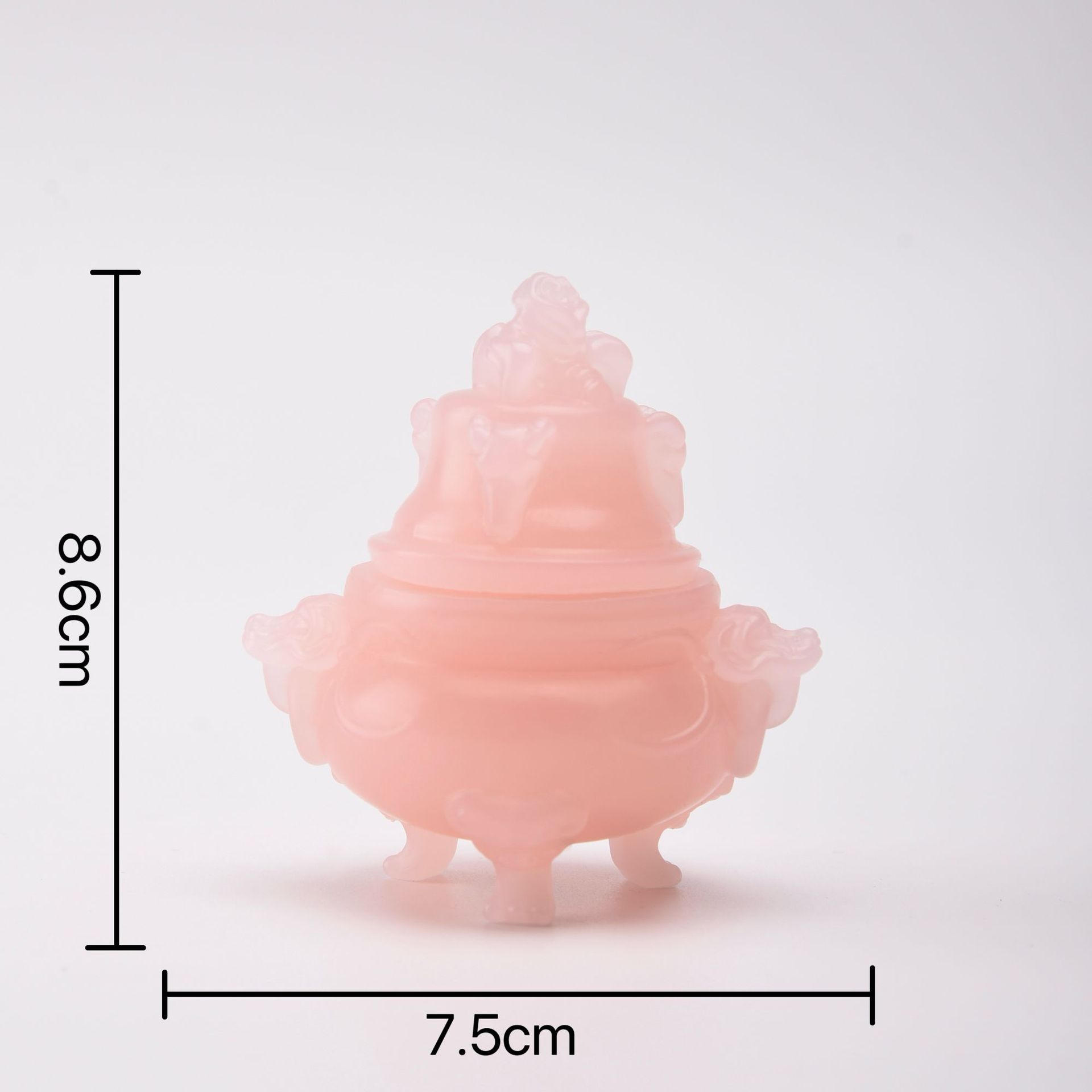 Powder crystal double-ear stove, small powder stove, traditional Chinese style aromatherapy home gift, cultural creation type candle gift box, souvenir, cross-border fragrance Application Scenario