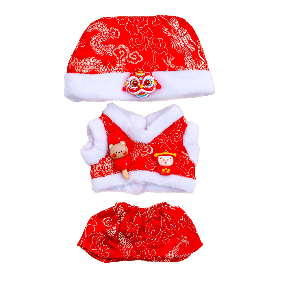 New Year's baby clothes, Horse Year flower jackets, plush toys, clothes and accessories, fabric and vinyl dolls, festive New Year's baby clothes 2026 Item Picture
