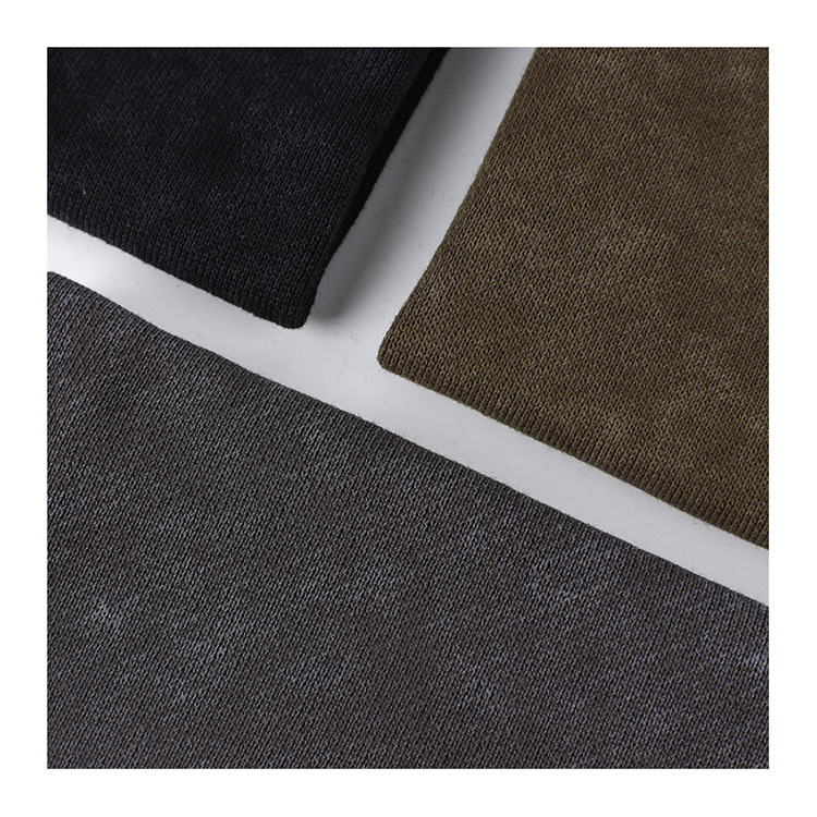 330g做旧洗褪32支全棉卫衣毛圈布秋冬季潮牌蜡染双股卫衣面料