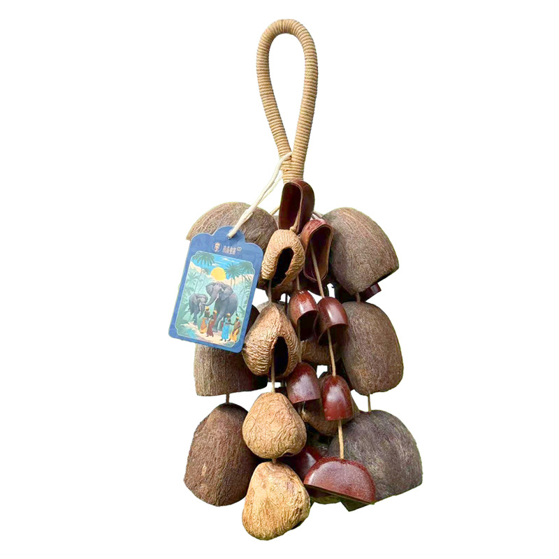 风铃/风铃果壳/果壳疗愈/果壳/玻璃风铃白底实物图