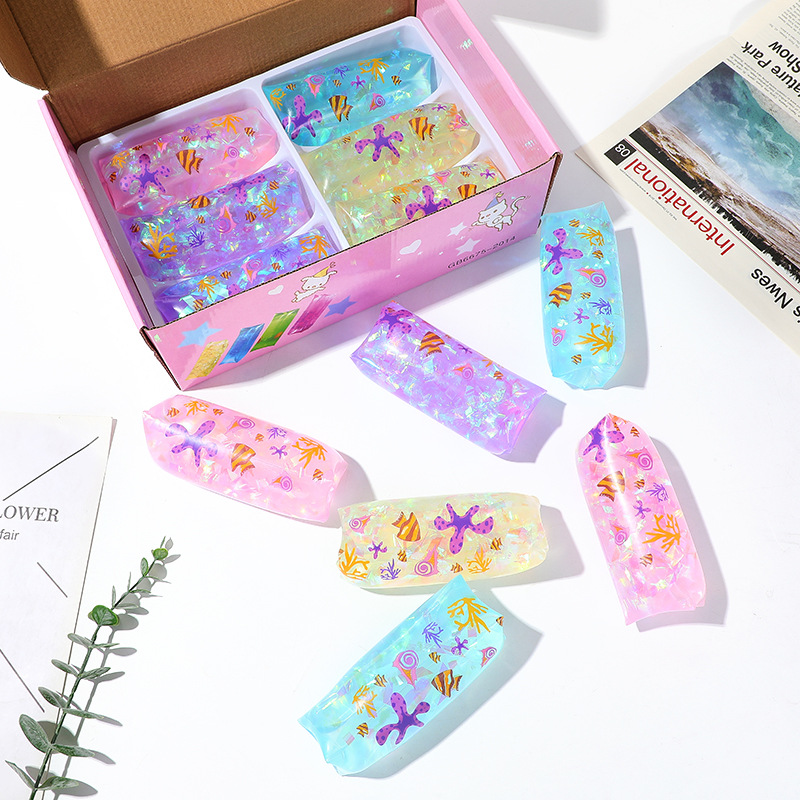 The water snake that can't be caught, the same large Chinese snack rabbit as the Douyin, the cute student sequined prank toy Specification image