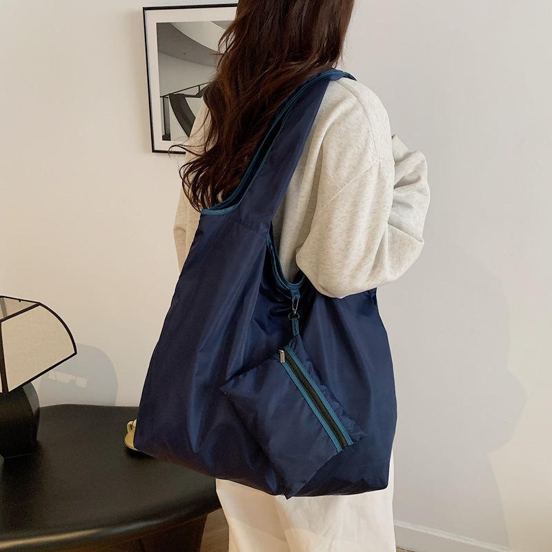 2026新款韩版折叠购物袋大容量收纳袋防水超市手提托特包环保布袋