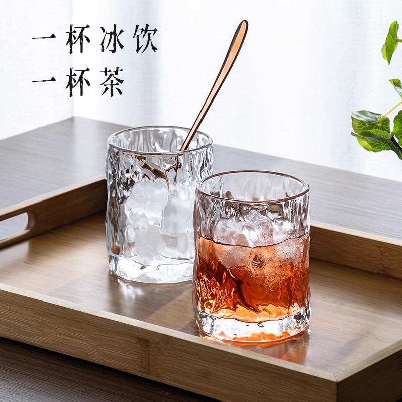 A set of 6 thickened heat-resistant glass cups for home use, including transparent drinking cups, tea cups, milk, juice and beer cups Application Scenario