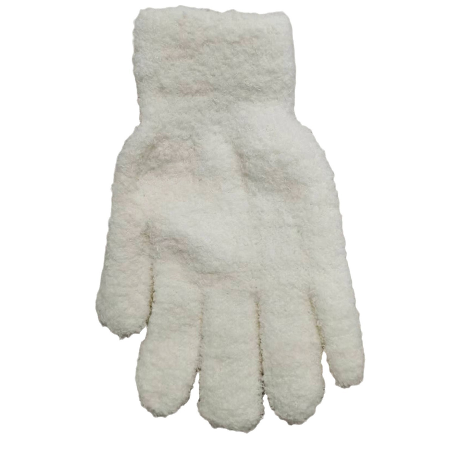 Wholesale solid-color plush gloves with thickened fleece, outdoor couple knitted, children's warm, students, five-fingered, men and women Item Picture