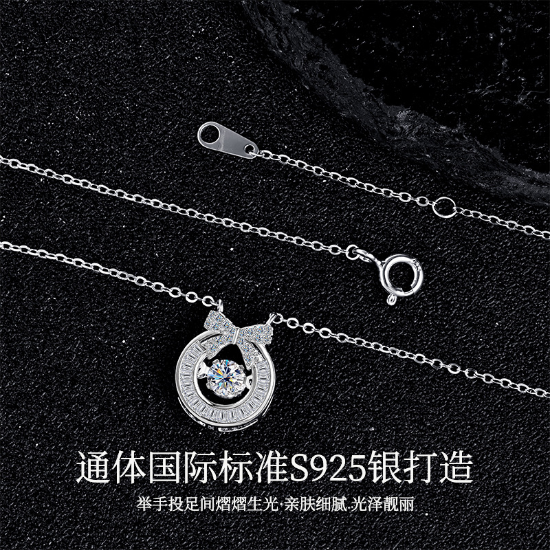 卓恒甄选S925纯银灵动蝶恋项链女夏小众轻奢百搭高级感锁骨链饰品批发细节图