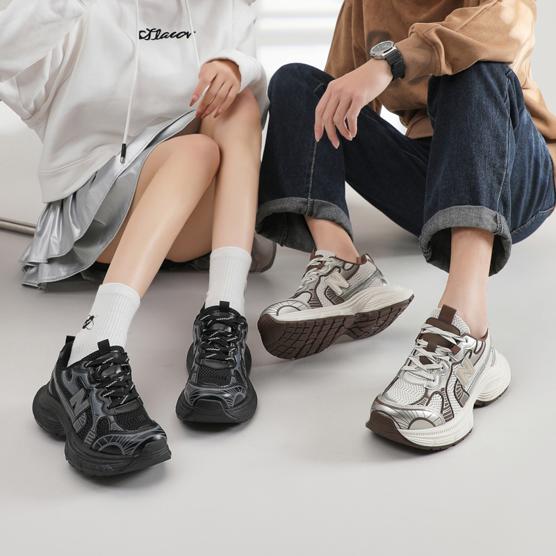 Dad shoes for women, Spring 2025 new Style bestsellers, thick-soled, height-increasing, retro, versatile, color-blocked, breathable, sporty and casual shoes Application Scenario