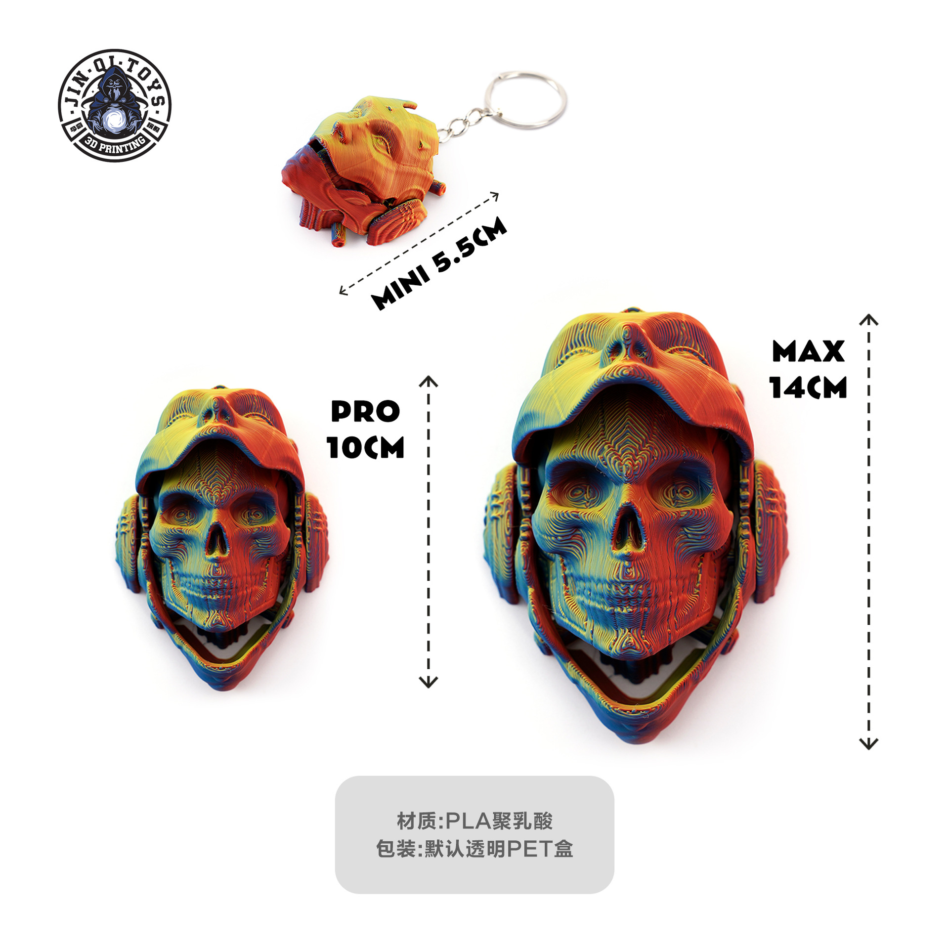 3D printed mechanical girl desktop figurine, deformable and openable, gift, boys' handicrafts, trendy toys, trendy figurines Specification image